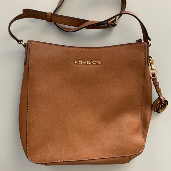 Michael Kors brown crossbody bag - Picture 1 of 3
